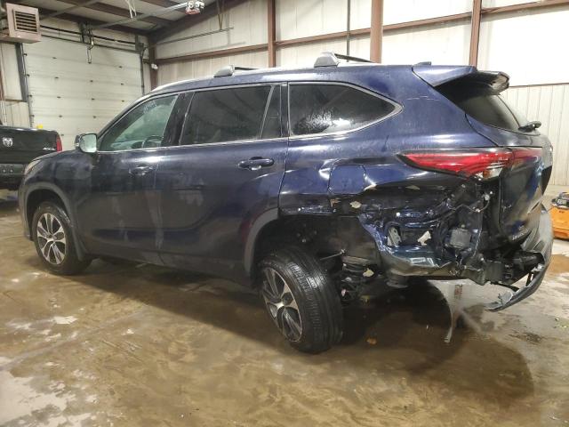 5TDHZRBHXLS050325 - 2020 TOYOTA HIGHLANDER XLE BLUE photo 2