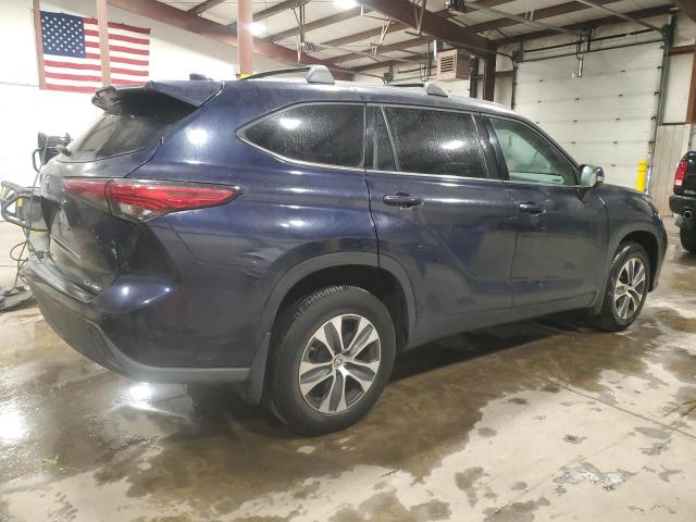 5TDHZRBHXLS050325 - 2020 TOYOTA HIGHLANDER XLE BLUE photo 3