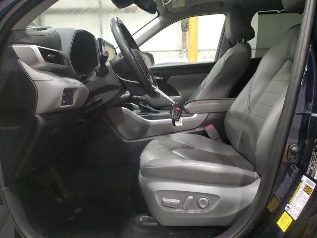 5TDHZRBHXLS050325 - 2020 TOYOTA HIGHLANDER XLE BLUE photo 7
