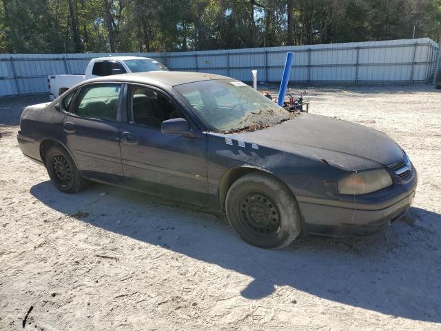 2G1WF55E429134571 - 2002 CHEVROLET IMPALA BLUE photo 4