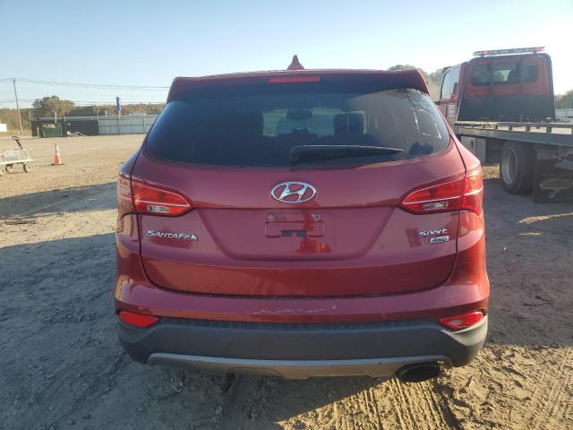 5XYZTDLB4GG329596 - 2016 HYUNDAI SANTA FE S RED photo 6