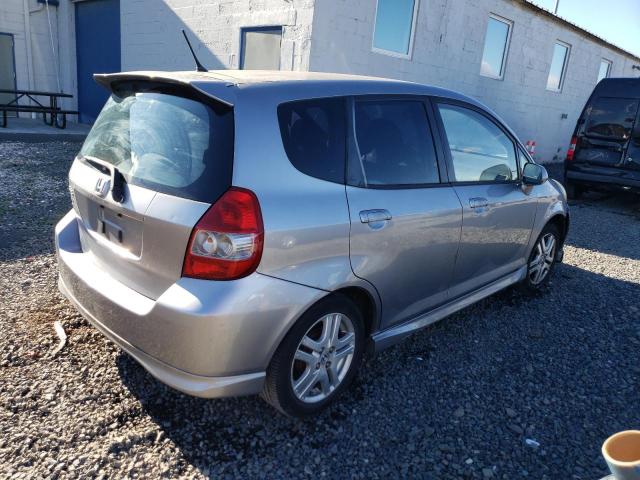 JHMGD38628S034601 - 2008 HONDA FIT SPORT SILVER photo 3