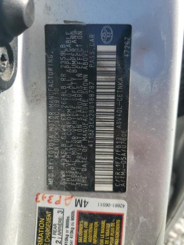 4T1BF3EK2BU188787 - 2011 TOYOTA CAMRY BASE SILVER photo 12