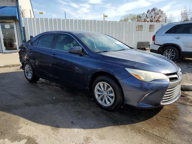 4T4BF1FK2FR445462 - 2015 TOYOTA CAMRY LE BLUE photo 4