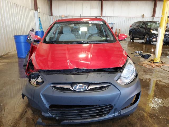 KMHCU5AE5DU104485 - 2013 HYUNDAI ACCENT GLS Қызыл фото 5