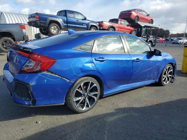 2HGFC1E53JH702579 - 2018 HONDA CIVIC SI BLUE photo 3