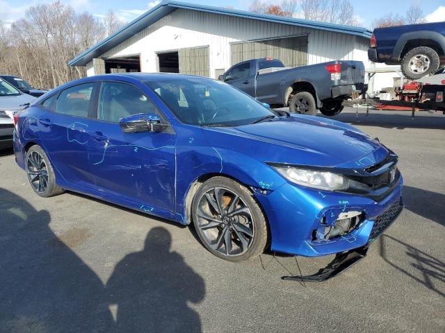 2HGFC1E53JH702579 - 2018 HONDA CIVIC SI BLUE photo 4