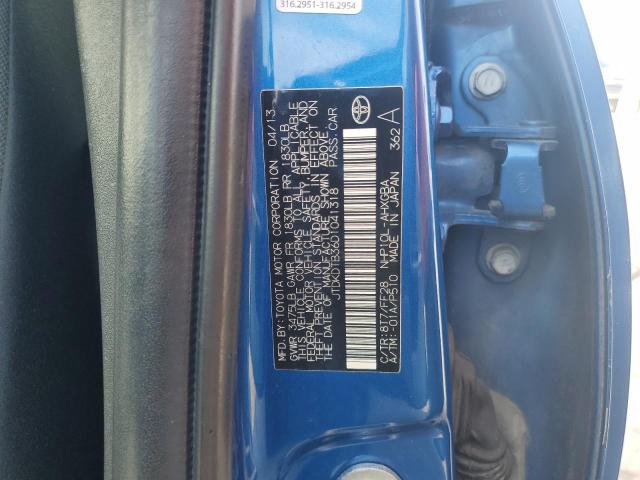 JTDKDTB36D1041318 - 2013 TOYOTA PRIUS C 蓝色 照片 12