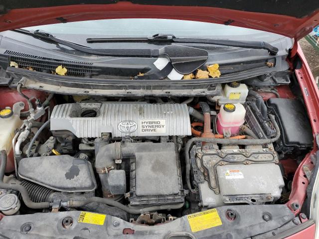 JTDKN3DU0A1008829 - 2010 TOYOTA PRIUS RED photo 11