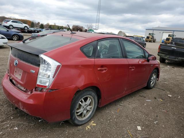 JTDKN3DU0A1008829 - 2010 TOYOTA PRIUS RED photo 3