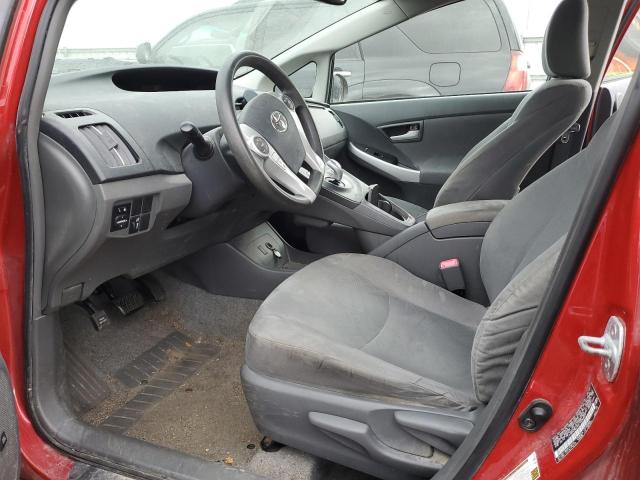JTDKN3DU0A1008829 - 2010 TOYOTA PRIUS RED photo 7