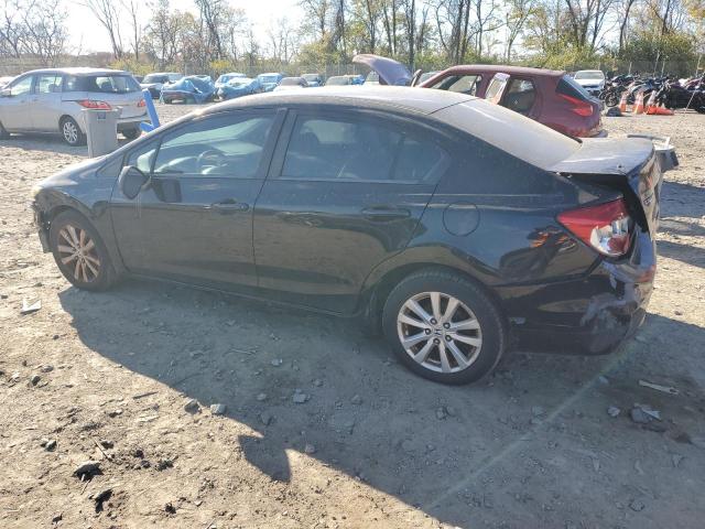 19XFB2F97CE337783 - 2012 HONDA CIVIC EXL Czarny zdjęcie 2