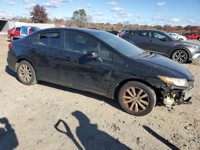 19XFB2F97CE337783 - 2012 HONDA CIVIC EXL Czarny zdjęcie 4