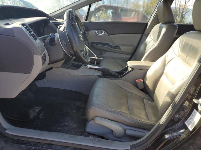 19XFB2F97CE337783 - 2012 HONDA CIVIC EXL Czarny zdjęcie 7