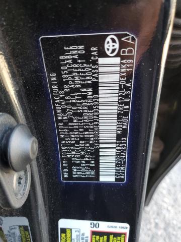 5YFBURHE9JP835930 - 2018 TOYOTA COROLLA L 黑色 照片 12