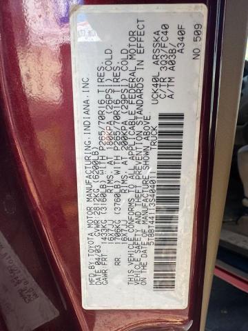 5TBBT44113S404011 - 2003 TOYOTA TUNDRA ACCESS CAB SR5 RED photo 10