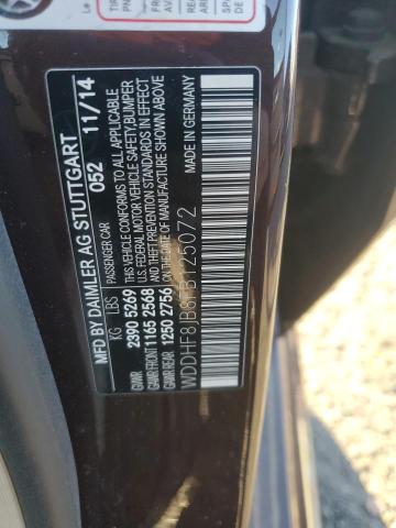 WDDHF8JB8FB125072 - 2015 MERCEDES-BENZ E 350 4MATIC BROWN photo 12