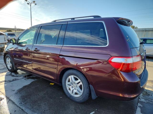 5FNRL38777B090650 - 2007 HONDA ODYSSEY EXL BURGUNDY photo 2