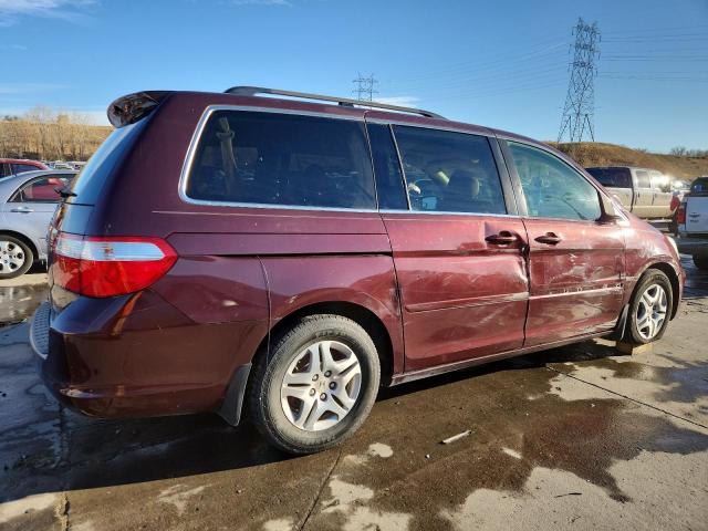 5FNRL38777B090650 - 2007 HONDA ODYSSEY EXL BURGUNDY photo 3