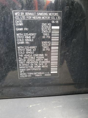 KNMAT2MV7JP601721 - 2018 NISSAN ROGUE S Қара фото 13