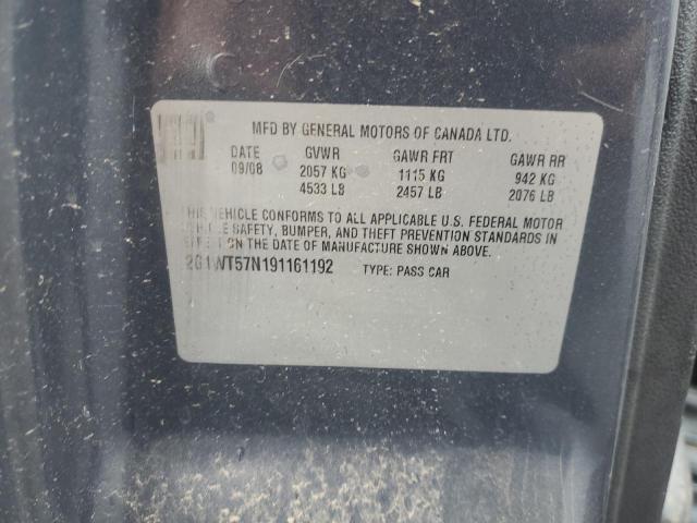 2G1WT57N191161192 - 2009 CHEVROLET IMPALA 1LT GRAY photo 12