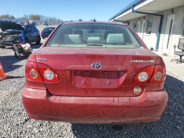 JTDBR32E470121326 - 2007 TOYOTA COROLLA CE Қызыл фото 6