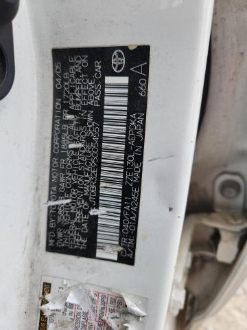 JTDBR32E950054557 - 2005 TOYOTA COROLLA CE 白色 照片 12