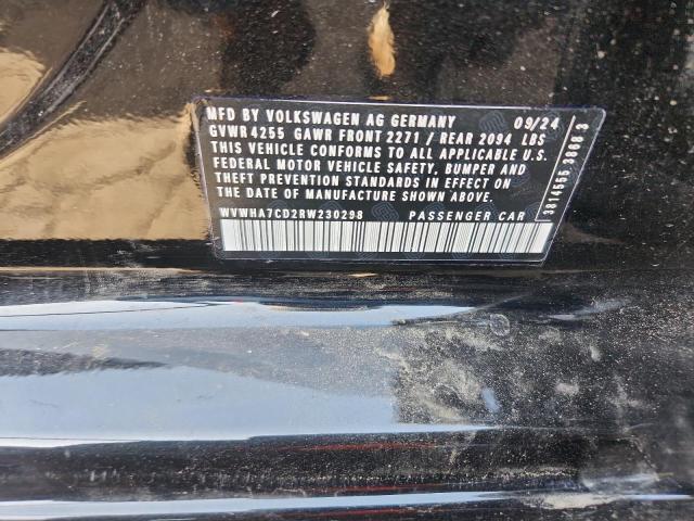 WVWHA7CD2RW230298 - 2024 VOLKSWAGEN GTI S BLACK photo 13