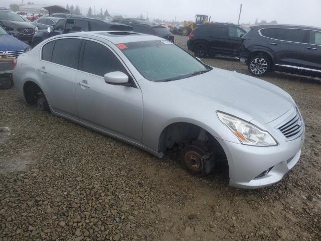 JN1CV6AP3AM401763 - 2010 INFINITI G37 BASE SILVER photo 4