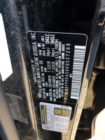 5XYPHDA56KG527269 - 2019 KIA SORENTO EX Սև լուսանկար 13