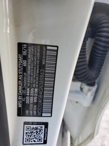 WDDSJ4GB4GN389863 - 2016 MERCEDES-BENZ CLA 250 4MATIC WHITE photo 12