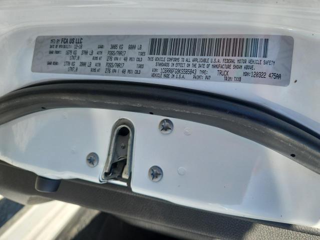 1C6RR6FG9KS585843 - 2019 RAM 1500 CLASS TRADESMAN Weiß Foto 12