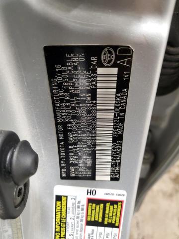 2T1BURHE5HC788874 - 2017 TOYOTA COROLLA L SILVER photo 13