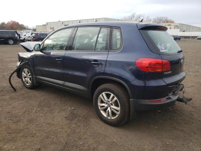WVGBV3AX2DW625859 - 2013 VOLKSWAGEN TIGUAN S BLUE photo 2