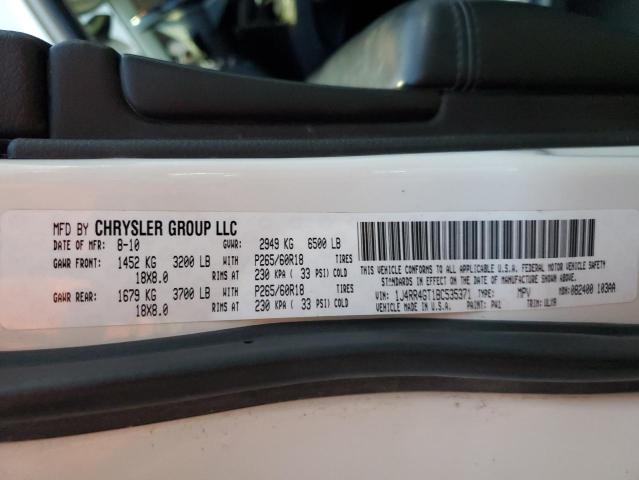 1J4RR4GT1BC535371 - 2011 JEEP GRAND CHER LAREDO WHITE photo 13