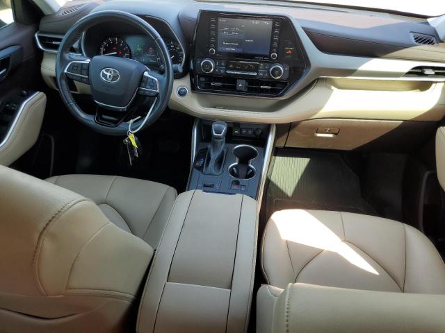 5TDGZRAH4MS533680 - 2021 TOYOTA HIGHLANDER XLE Beyaz fotoğraf 8