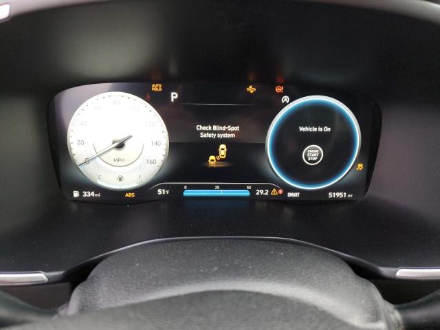 5NMS34AJ1MH365615 - 2021 HYUNDAI SANTA FE SEL შავი ფოტო 9