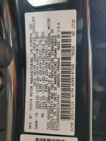 5TEJU62N95Z134081 - 2005 TOYOTA TACOMA DOUBLE CAB PRERUNNER BLACK photo 13