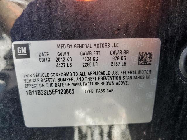 1G11B5SL5EF120506 - 2014 CHEVROLET MALIBU LS BLACK photo 12