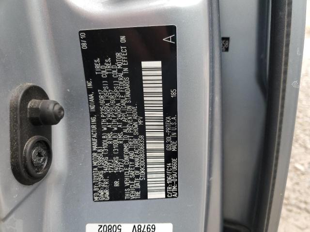 5TDKK3DC6BS068358 - 2011 TOYOTA SIENNA LE Gümüş foto 13