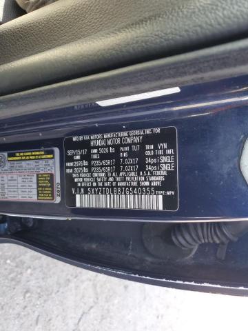 5XYZTDLB8JG540355 - 2018 HYUNDAI SANTA FE S BLUE photo 14