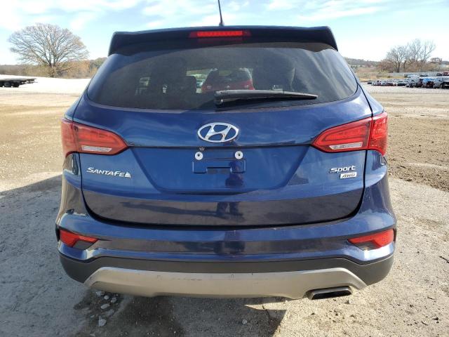 5XYZTDLB8JG540355 - 2018 HYUNDAI SANTA FE S BLUE photo 6