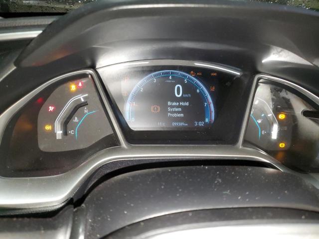 2HGFC2F73KH017828 - 2019 HONDA CIVIC EX ნაცრისფერი ფოტო 9