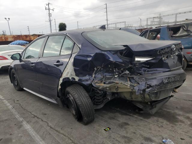 5YFEPRAE2LP032748 - 2020 TOYOTA COROLLA LE BLUE photo 2