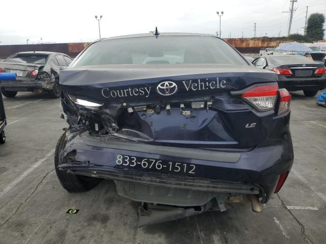 5YFEPRAE2LP032748 - 2020 TOYOTA COROLLA LE BLUE photo 6