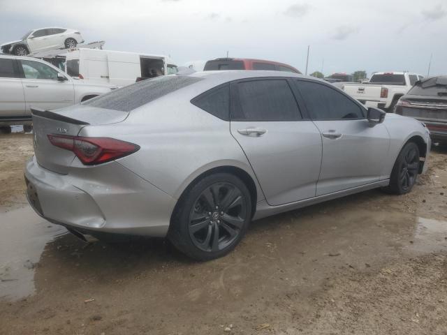 19UUB5F51MA014700 - 2021 ACURA TLX TECH A SILVER photo 3