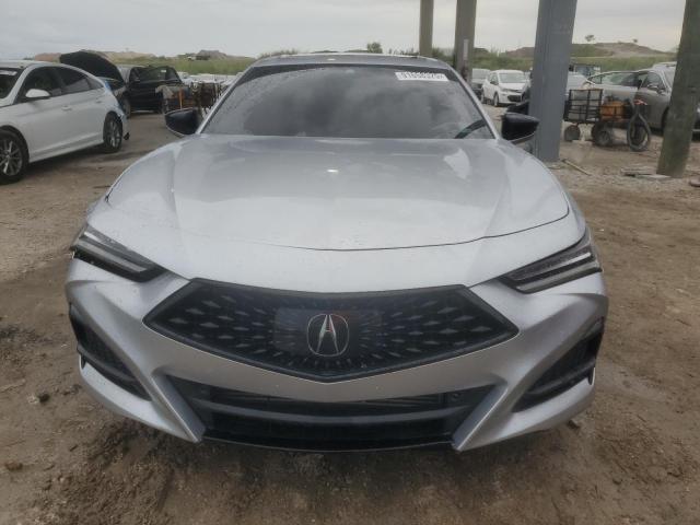 19UUB5F51MA014700 - 2021 ACURA TLX TECH A SILVER photo 5