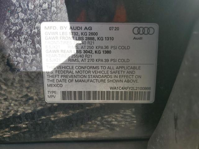 WA1C4AFY2L2100866 - 2020 AUDI SQ5 PRESTIGE 黑色 照片 13