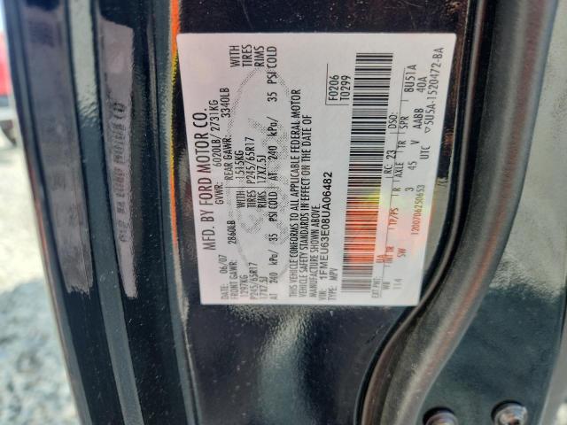 1FMEU63E08UA06482 - 2008 FORD EXPLORER XLT BLACK photo 13