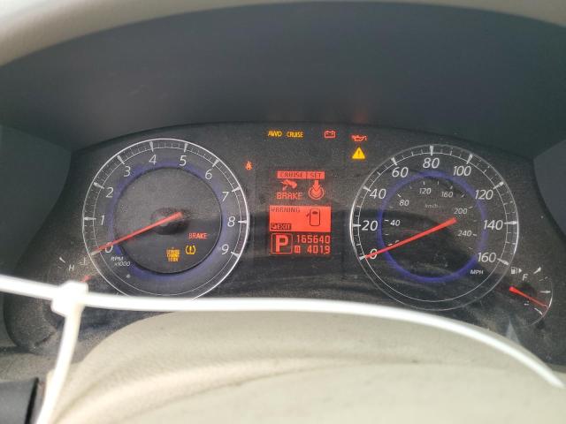 JNKAJ09F68M357033 - 2008 INFINITI EX35 BASE WHITE photo 9